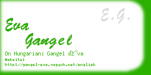 eva gangel business card